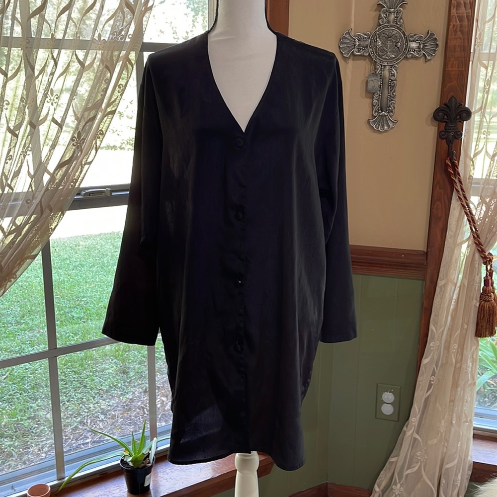 Victoria’s Secret Vintage Gold Label Loungewear Sleepwear Black Lingerie size M
